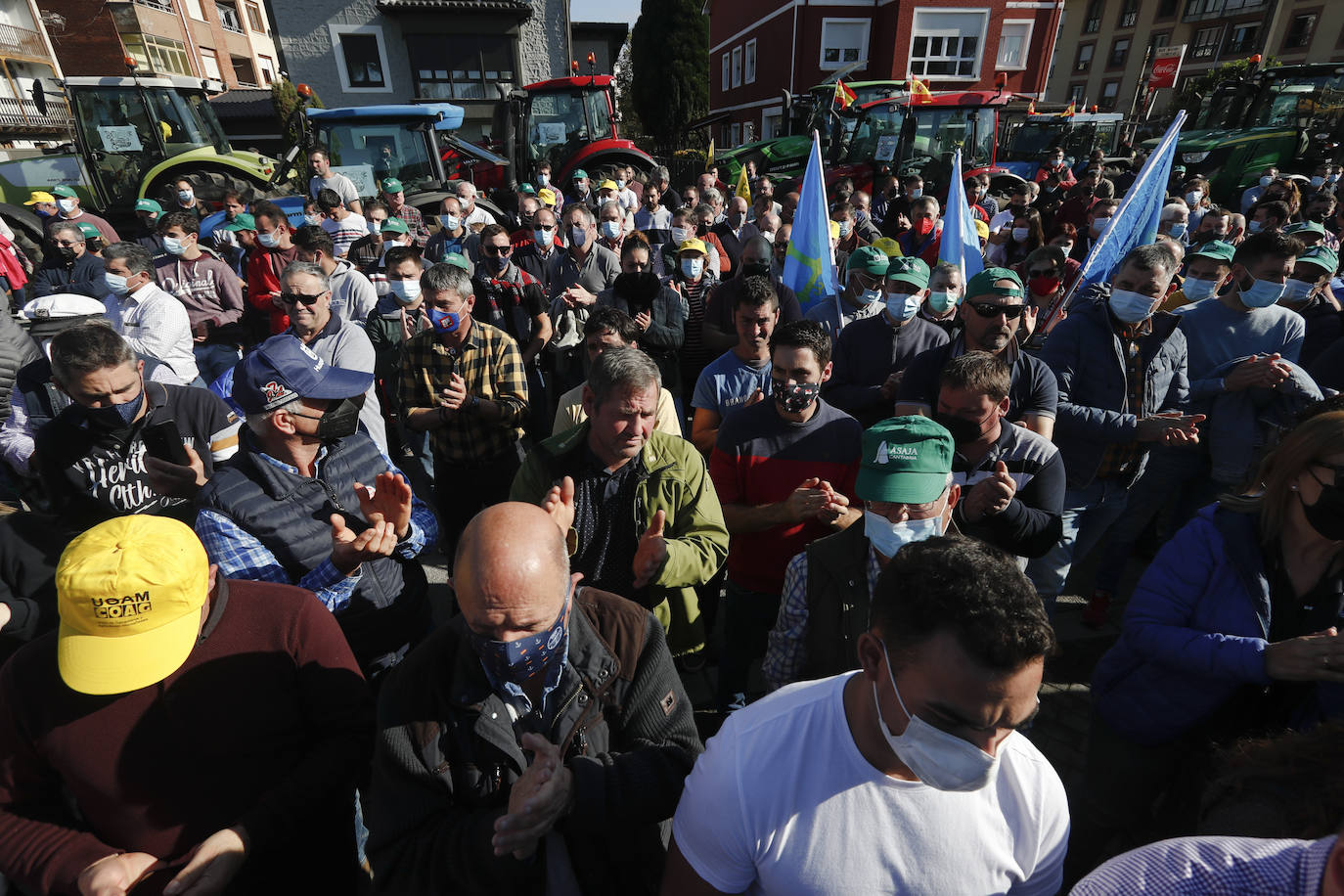 Fotos: Protesta con tractores