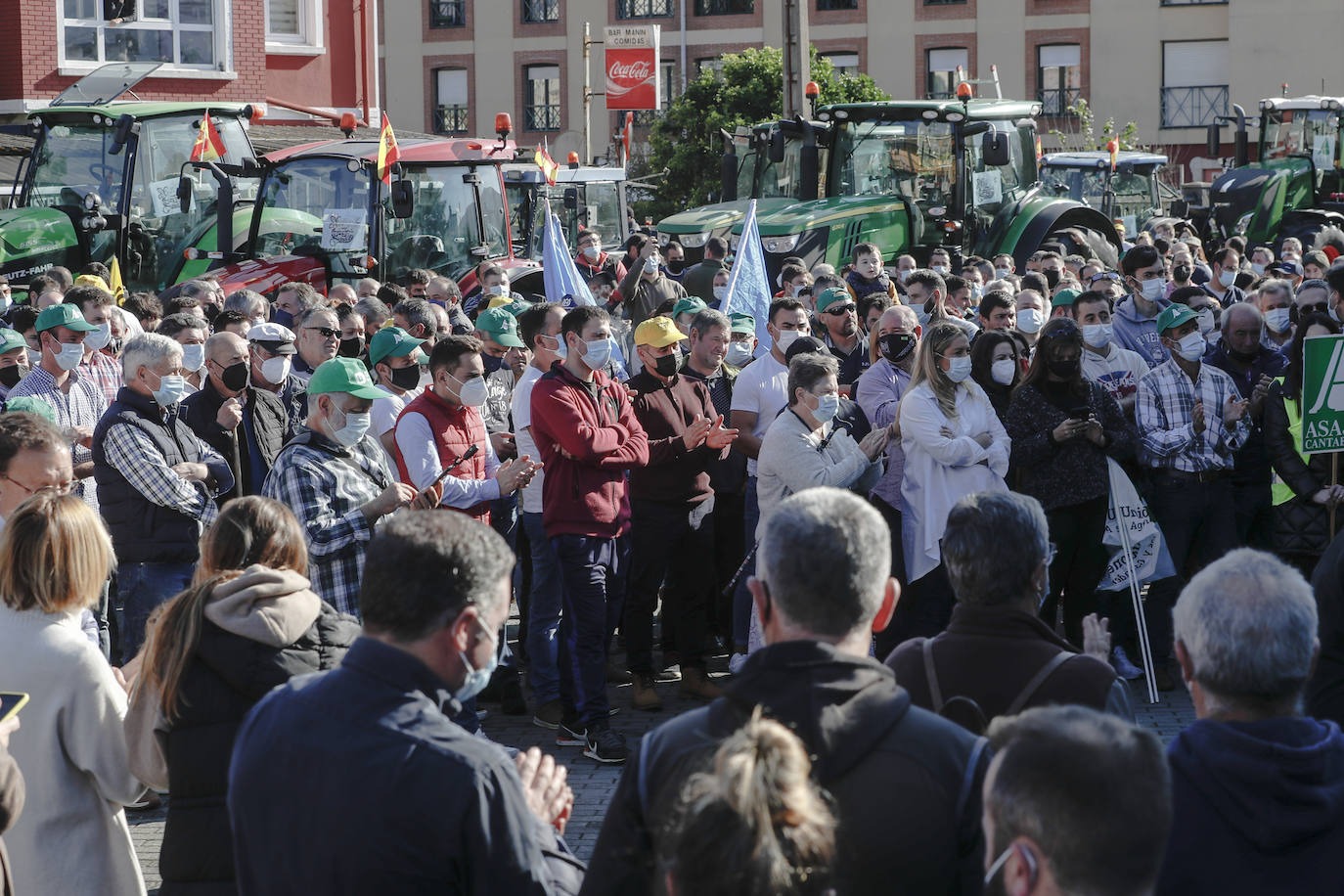 Fotos: Protesta con tractores