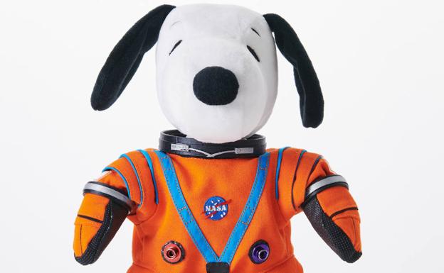 El peluche de Snoopy que fucionará como indicador de microgravedad.