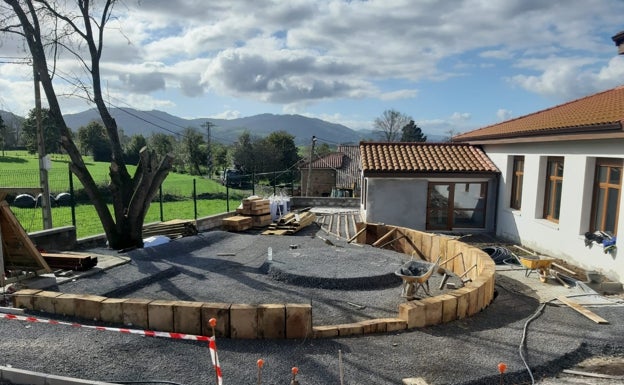 Patio del nuevo edificio del CEI Ambrosío Díez de Penagos 