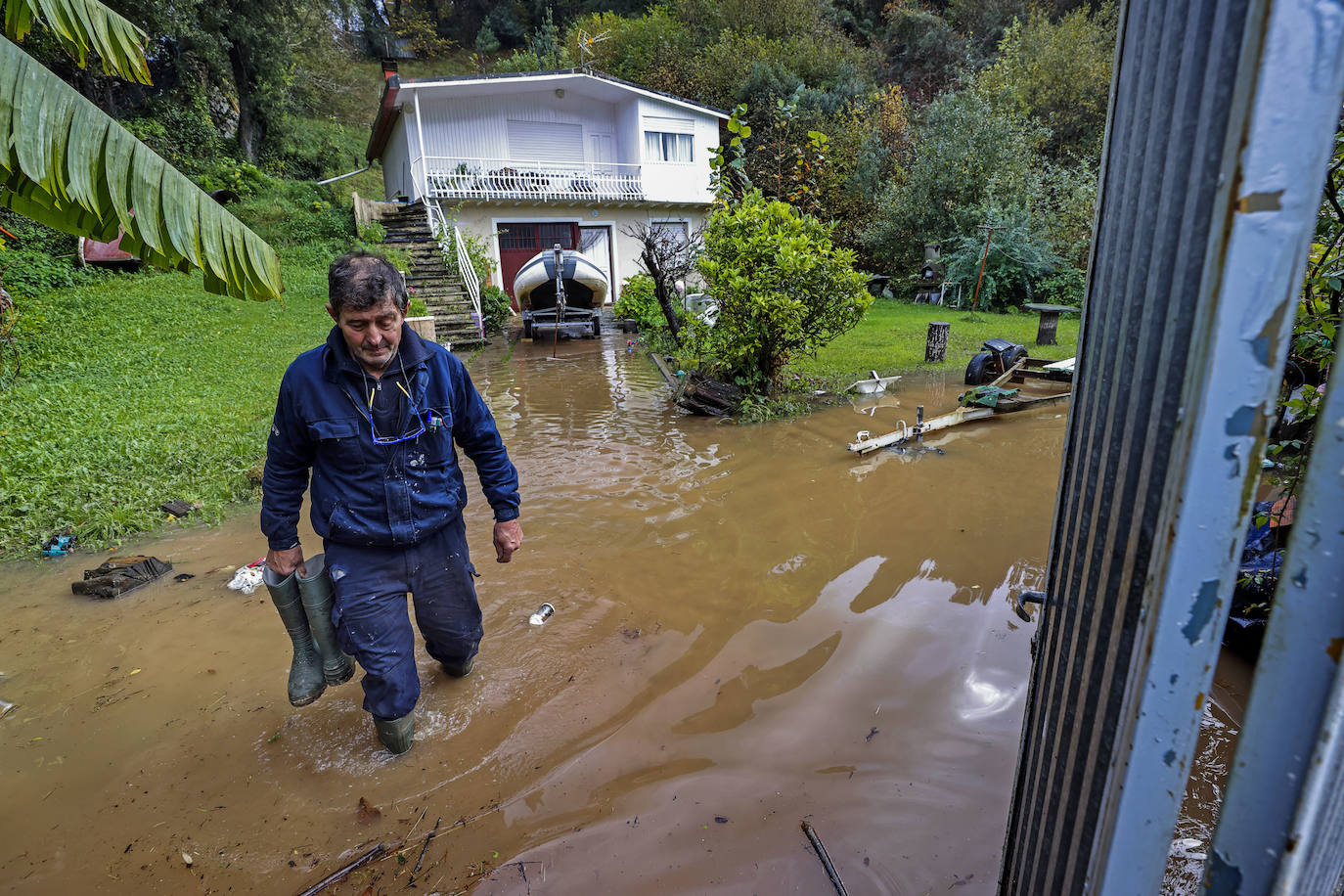 El agua entro en algunas casas