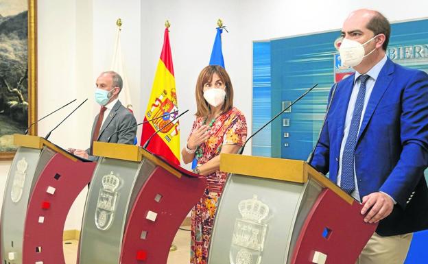 Gustavo García, Ana Belén Álvarez y José Manuel Callejo. 