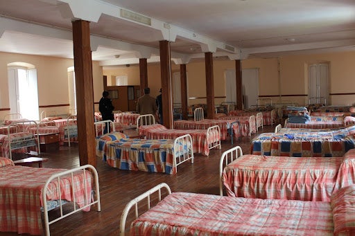 Interior del colegio Los Legionarios de Cristo en la actualidad. 