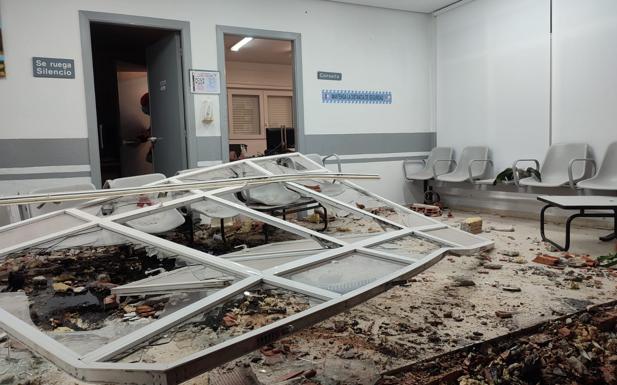 Imagen. Así quedó el centro de salud.