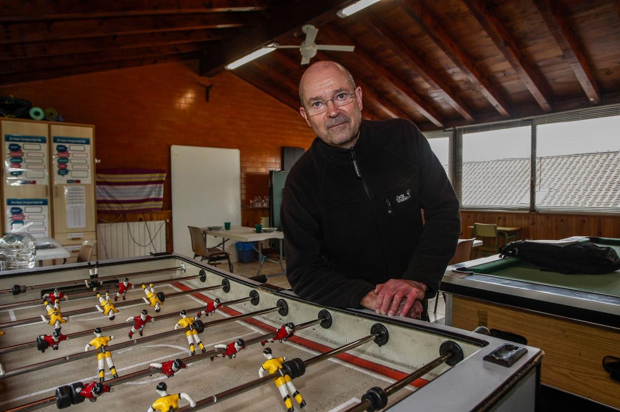 Jüergen Horffend, en la Casa de los Muchachos, en Torrelavega.