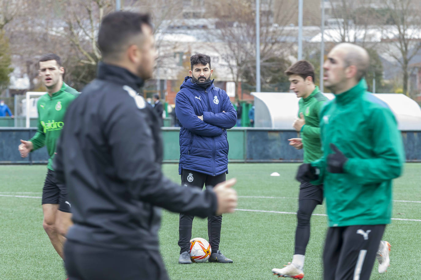 Fotos: Entrenamiento del Racing para preparar el choque ante el Rayo Majadahonda