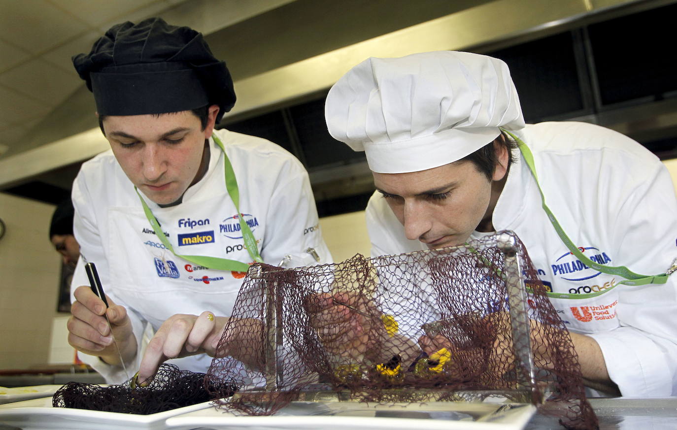 2011. Semifinal del Concurso Cocinero del Año, en Santander, que ganó Sergio Bastard junto a su ayudante César Tejada