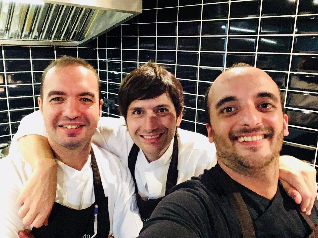 Concurso Internacional de la Gamba Roja de Denia en 2018. Pablo Peñafiel, Sergio Bastard y Jerome