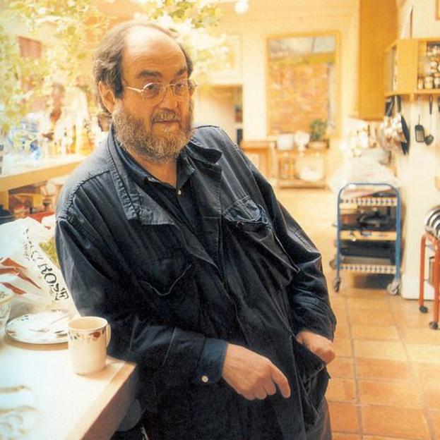 Stanley Kubrick en su mansión londinense.