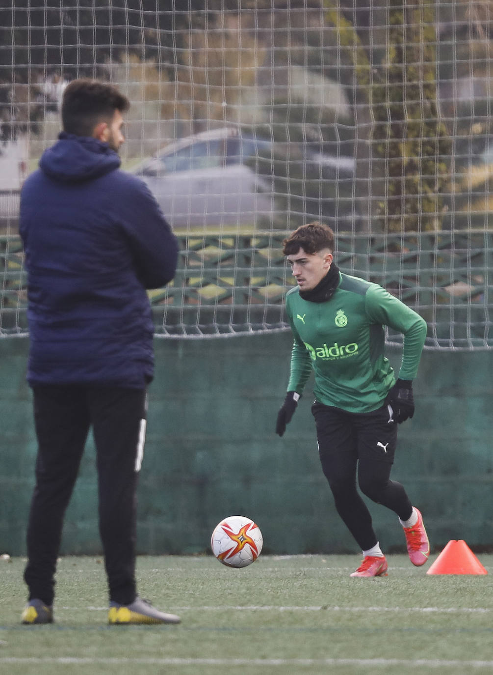 Fotos: El Racing prepara su partido ante el Extremadura