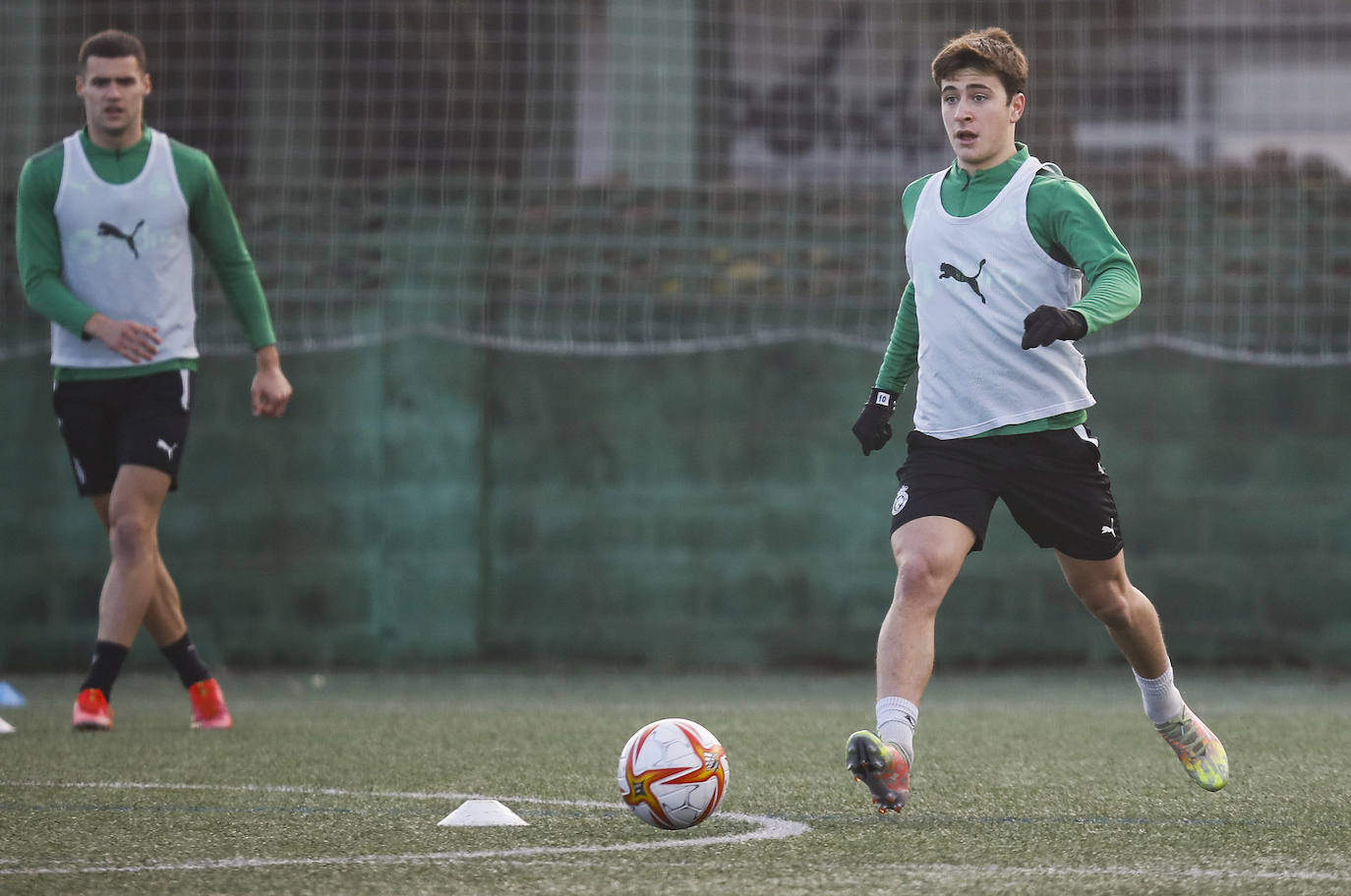 Fotos: El Racing prepara su partido ante el Extremadura