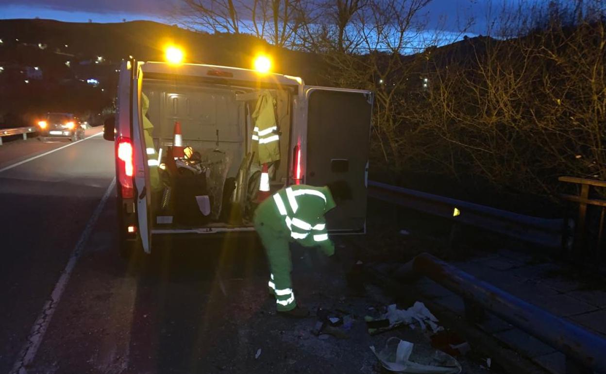 Lugar del accidente.