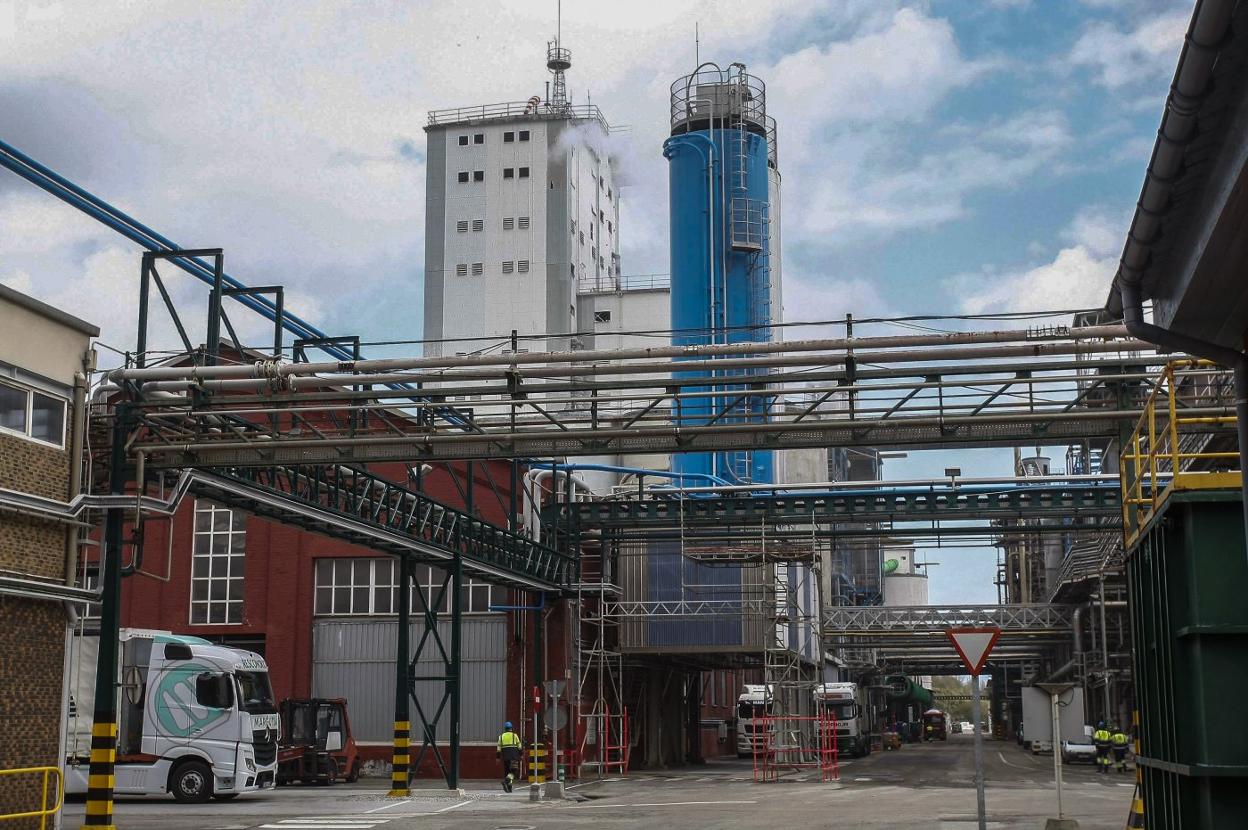 Plantas como Solvay están consiguiendo que las bajas por covid no trastoquen la producción. LUIS PALOMEQUE 