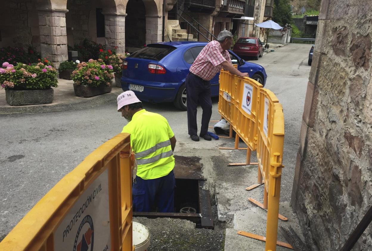 Obras de mejora en el casco urbano de Rionansa. 