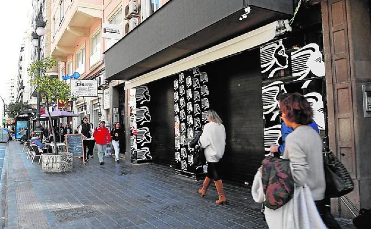 Discoteca La Indiana, en pleno centro de Valencia. 