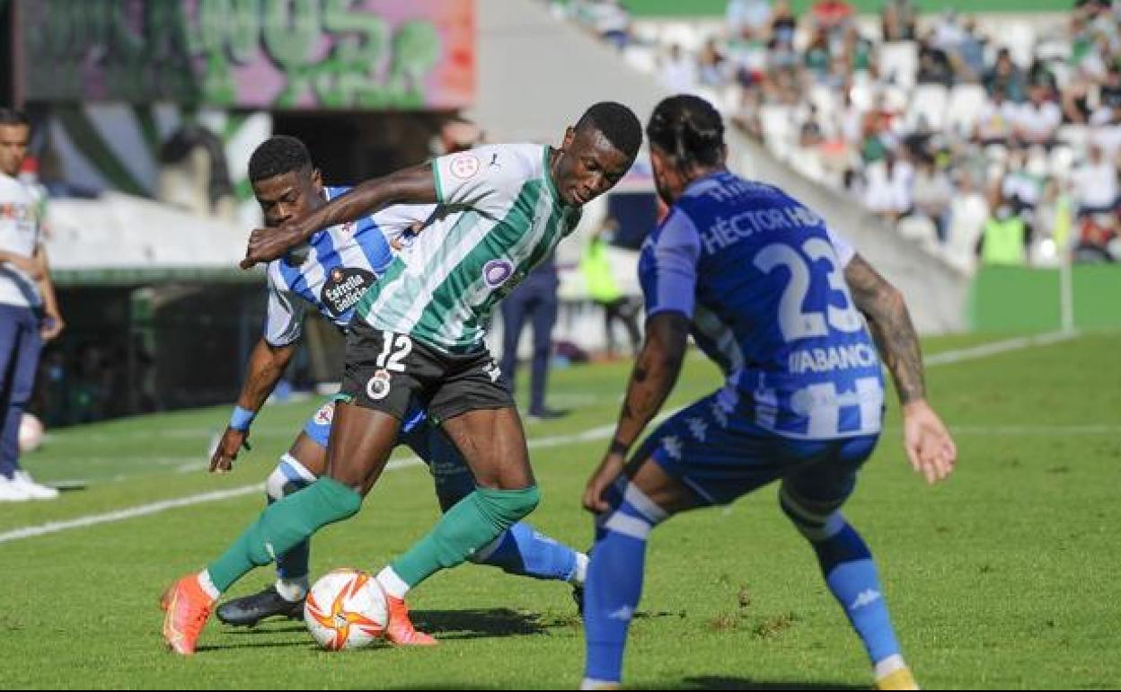 Imagen del partido de ida, Racing-Deportivo.