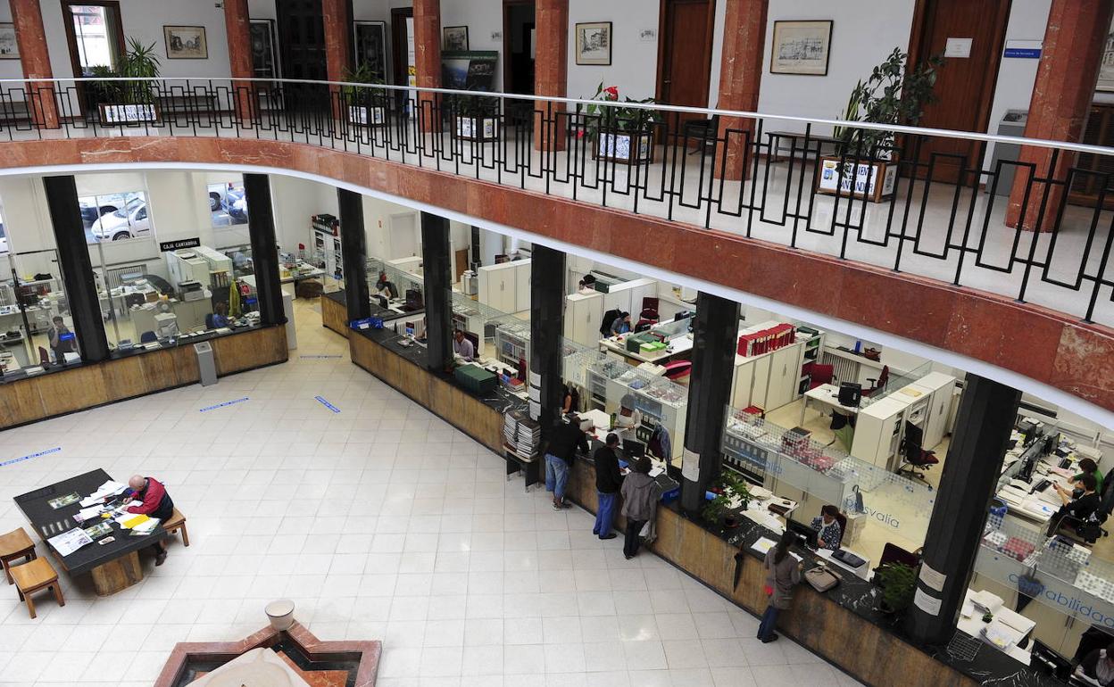 Interior del Ayuntamiento de Santander 