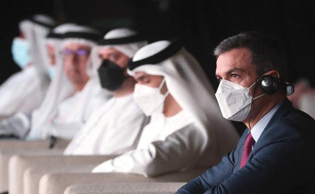 Pedro Sánchez, en Dubai. 