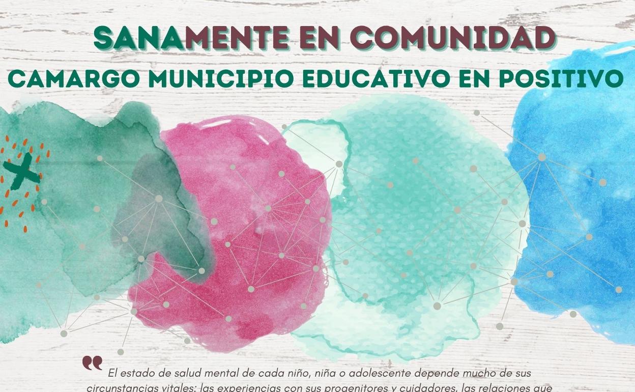 Cartel de la iniciativa 'Sanamente en Comunidad' del Ayuntamiento de Camargo. 
