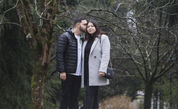 Nacho Pérez y Gianella Acuña, en Puente San Miguel.