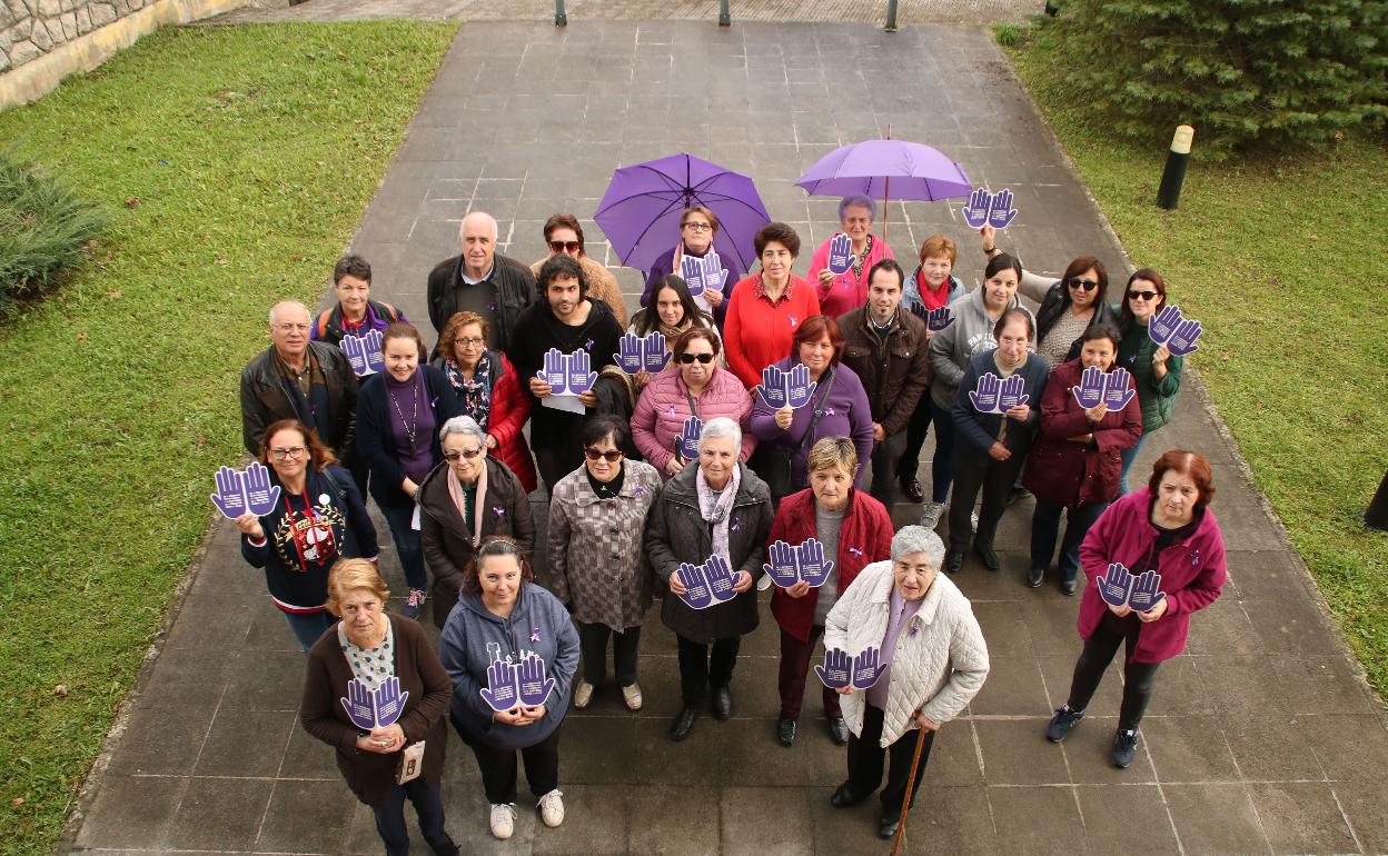 Acto en contra de la violencia de género celebrado en Riotuerto en 2019 