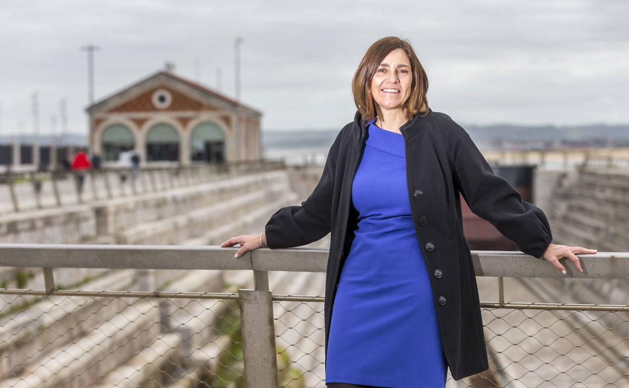 La regionalista Paula Fernández, el pasado jueves, en la zona de Gamazo.