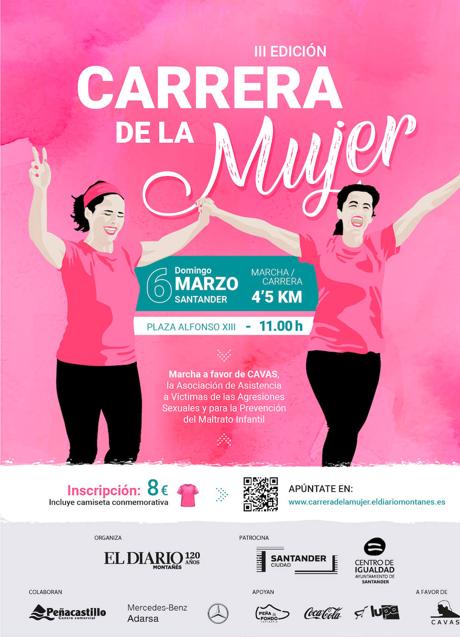 Imagen - Cartel de la tercera edición de la Carrera de la Mujer