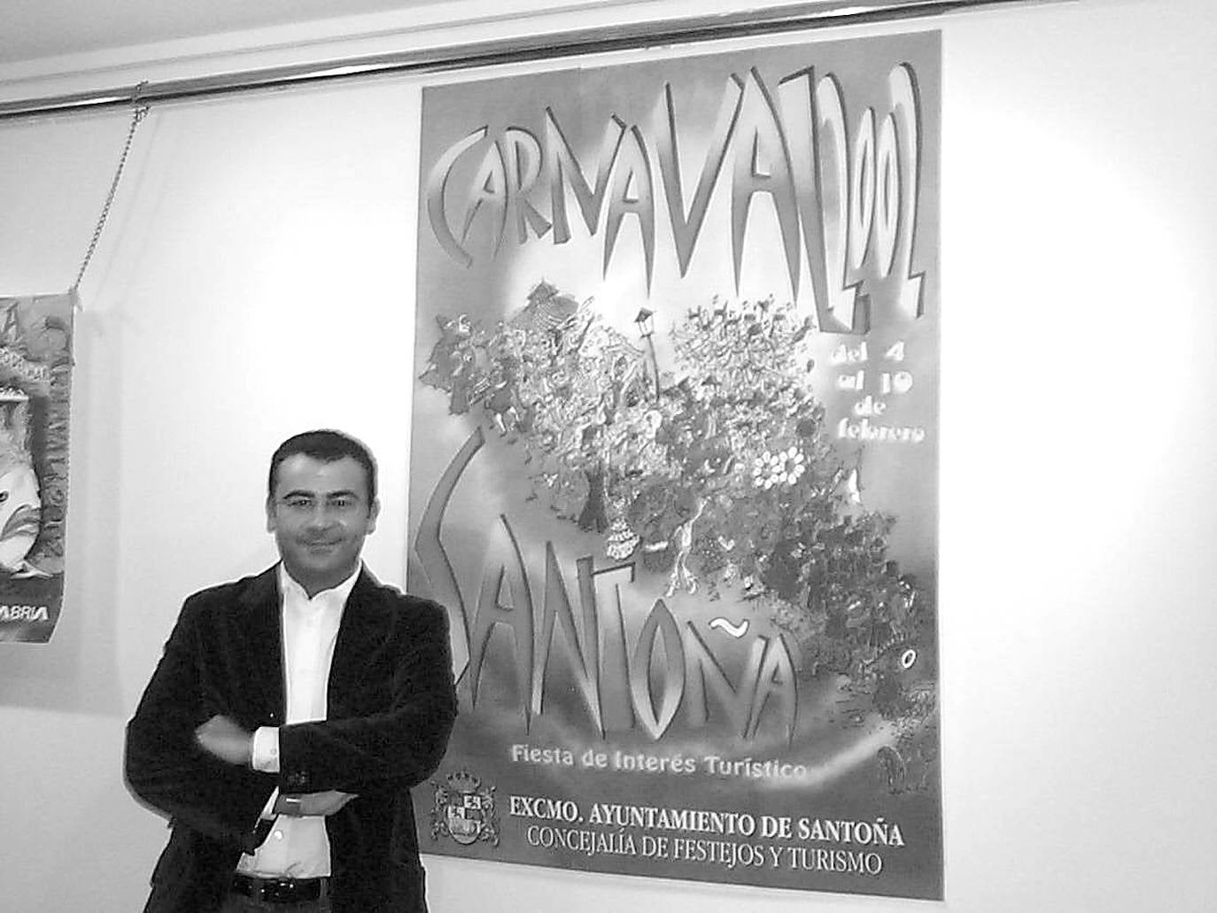 Jorge Javier Vázquez en las Jornadas Culturales del Carnaval de Santoña en 2002.