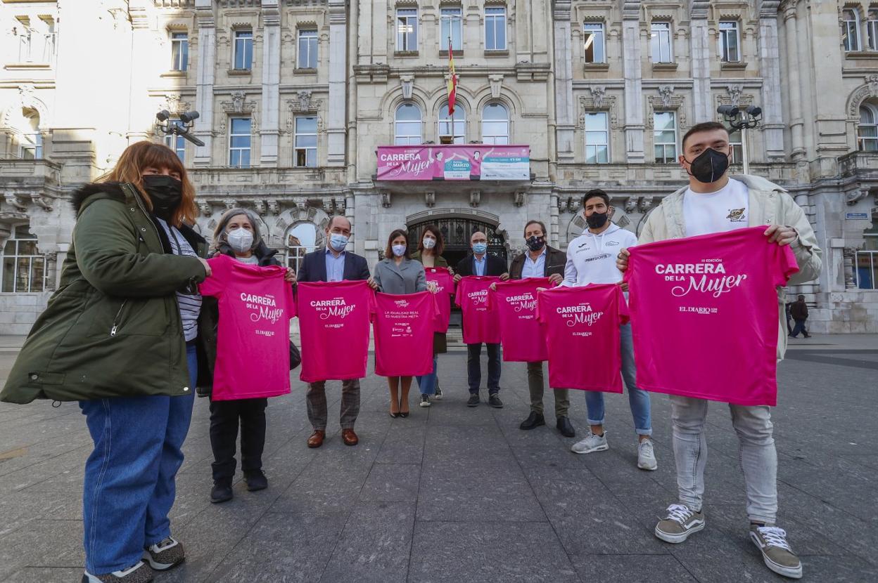 El Ayuntamiento de Santander, la Asociación Cavas y diferentes deportistas de la región apoyan la Carrera de la Mujer. 