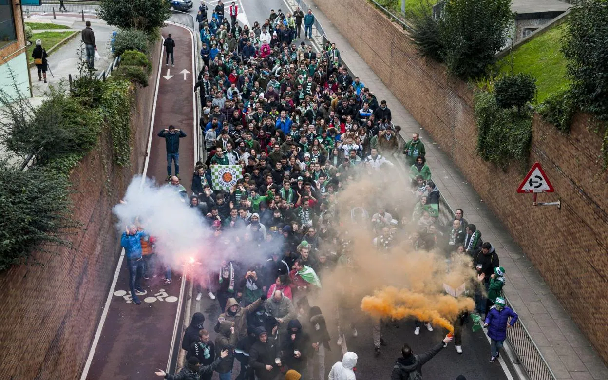 Imagen de uno de los corteos llevados a cabo desde Tetuán antes de la pandemia. 