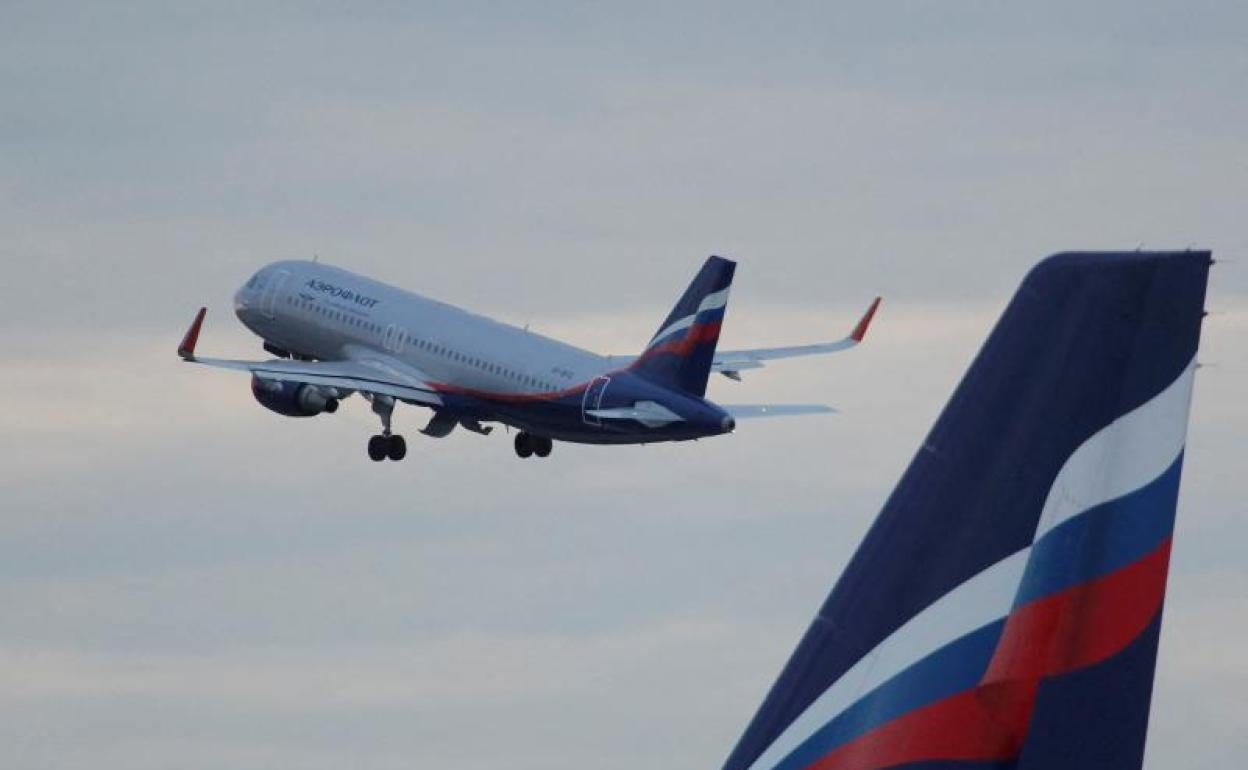 Aviones de la compañía rusa Aeroflot. 