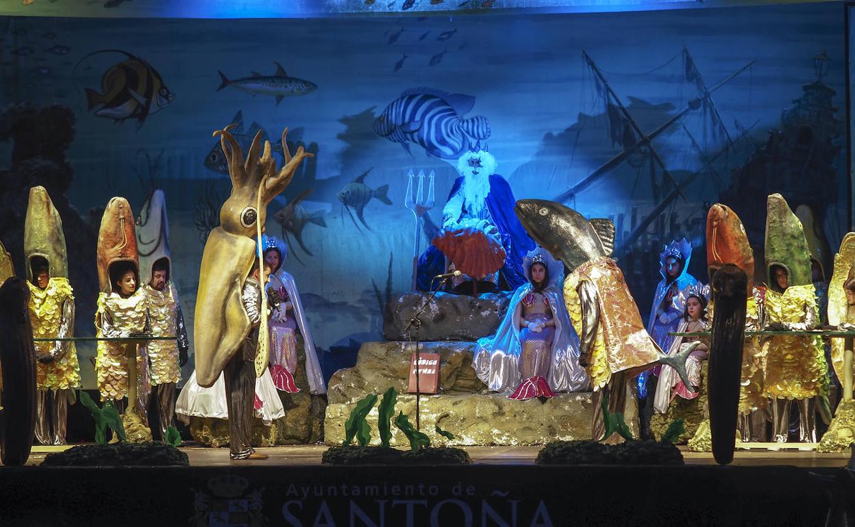 Representación del peculiar Juicio en el Fondo del Mar de Santoña, declarado Fiesta de Interés Turístico.