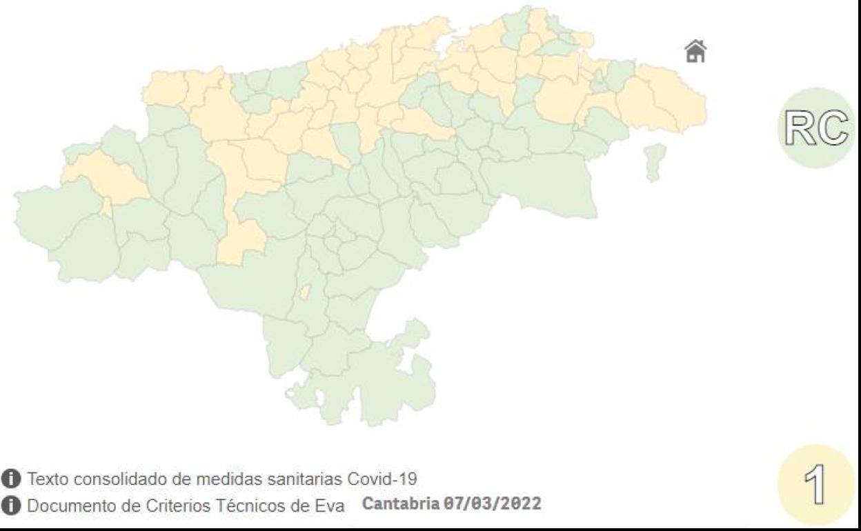 La mayoría de los municipios de Cantabria entran en situación de 'riesgo controlado' por covid-19