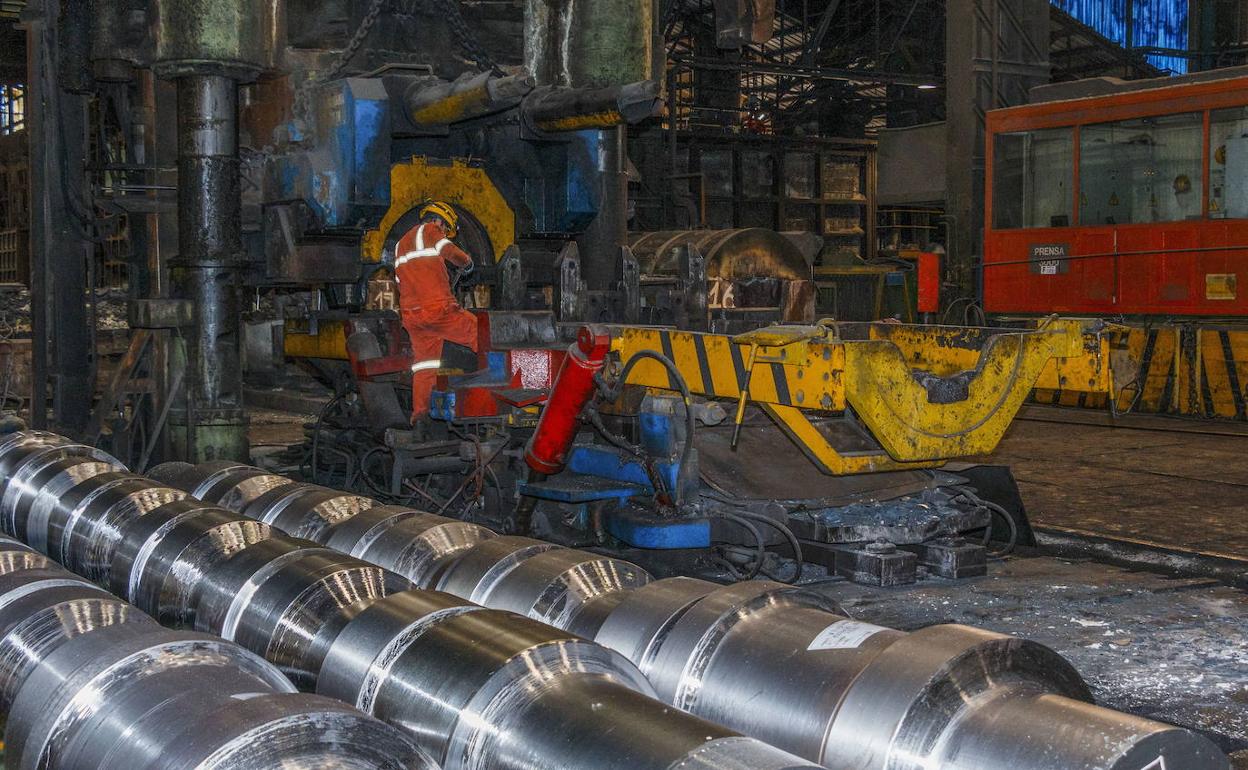 Interior de la fábrica de Forgings & Castings.