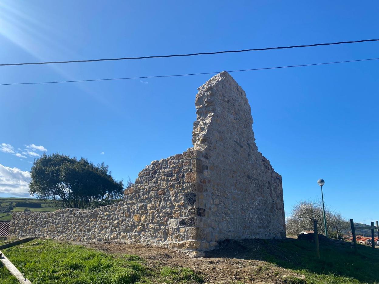 Aspecto que presenta en la actualidad la torre de Tagle tras los trabajos realizados 