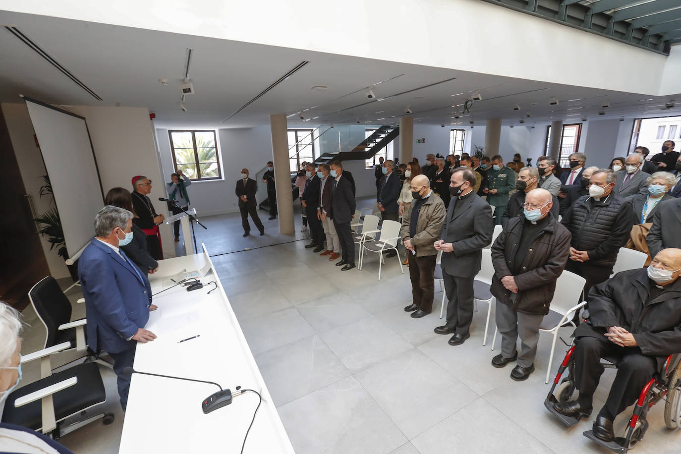 Un momento del acto de inauguración