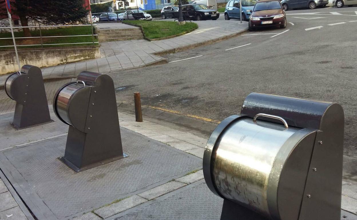 Contenedores en el casco urbano del municipio.