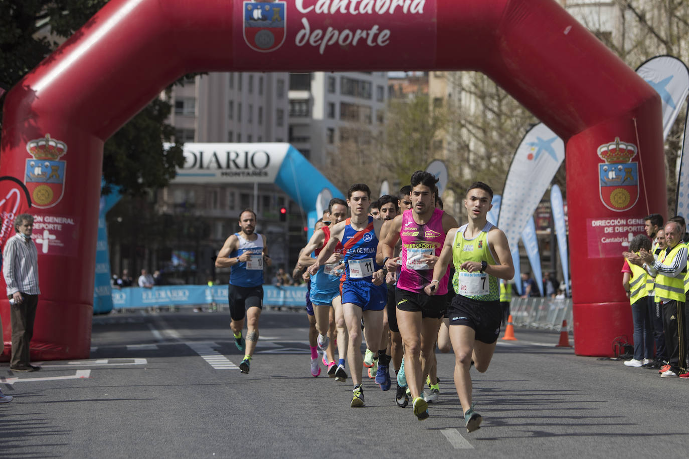 Fotos: Margarita Fuentes-Pila y Mohamed Attaoui vuelan en la Milla de Santander