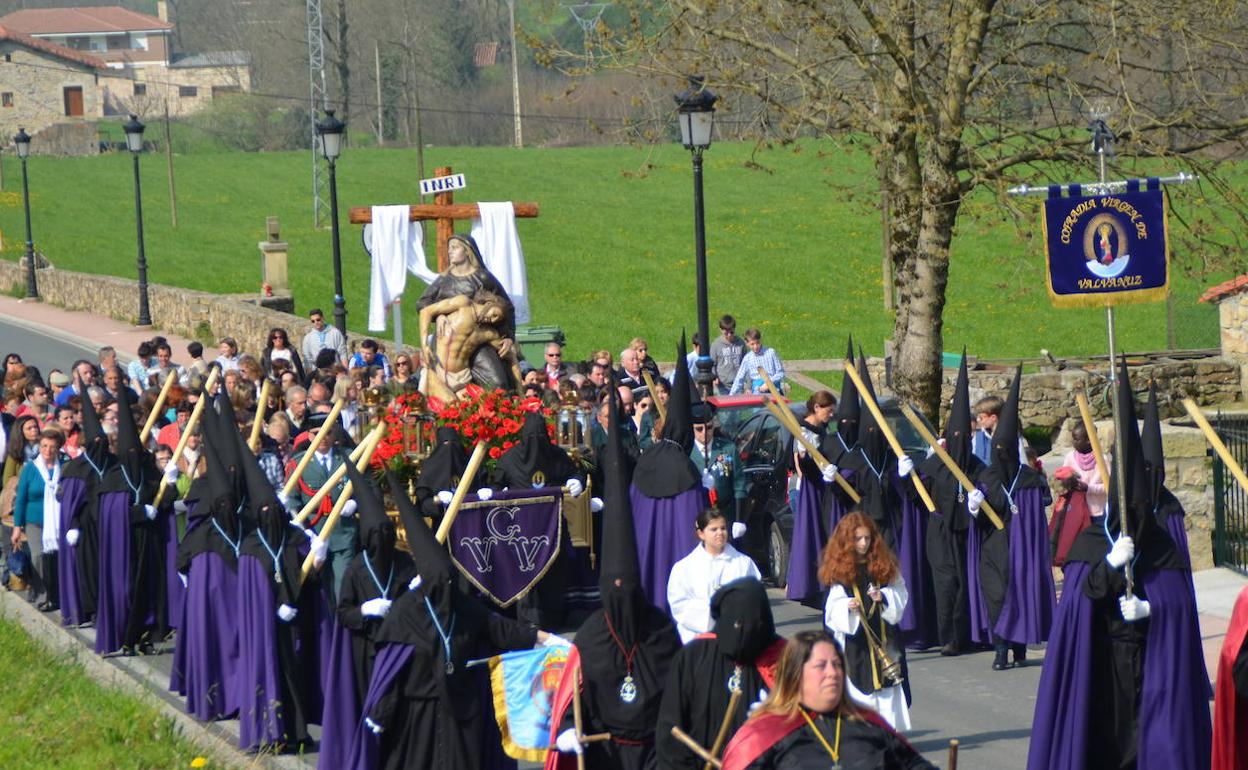 Una de las procesiones que se celebran en Selaya. 