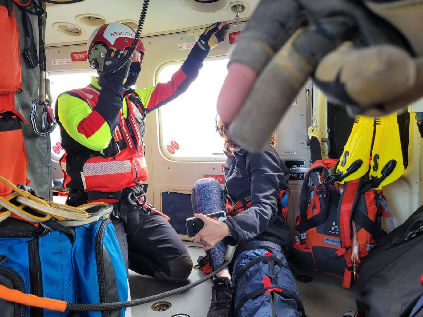 Fotos: Imágenes del rescate en el Monte Buciero de Santoña