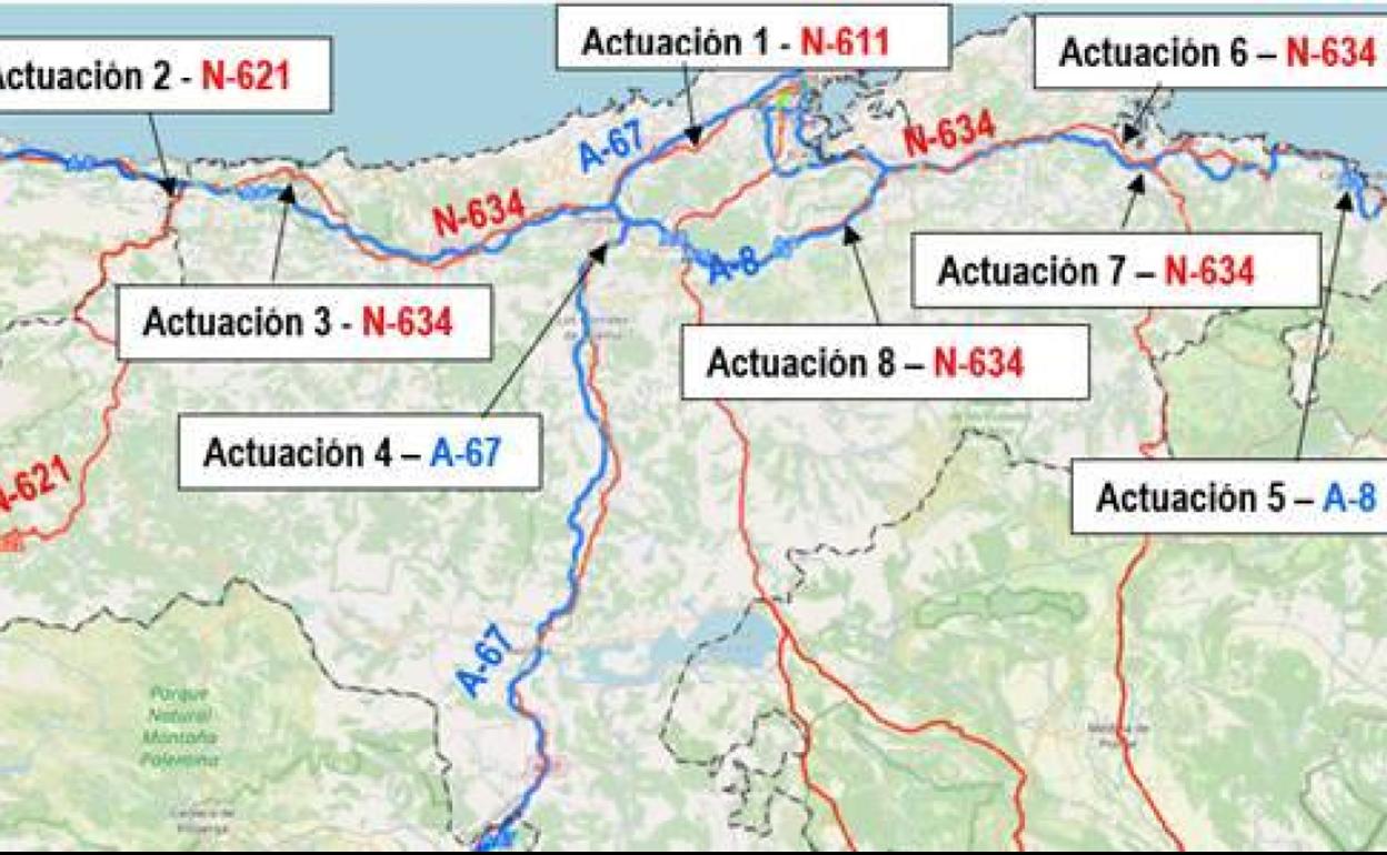 El Ministerio mejorará los cruces y travesías de cinco carreteras nacionales y autovías de la región