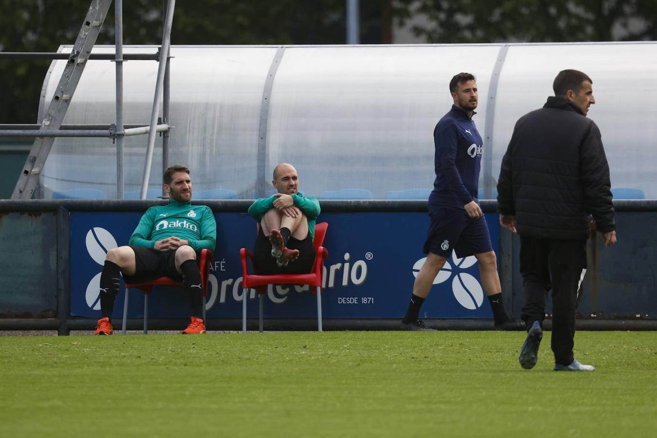 Los integrantes de la plantilla que jugaron en Majadahonda apenas se han ejercitado hoy