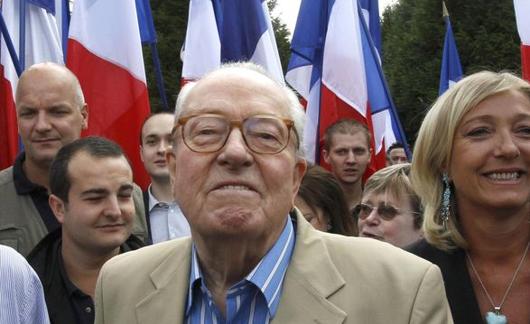 Jean Marie y Marine Le Pen. 