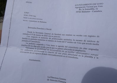 Imagen secundaria 1 - La Junta de Voto clama por una atención sanitaria digna