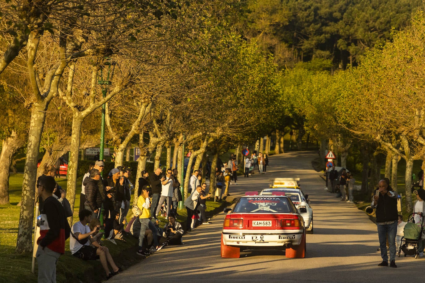 Jari-Matti Latvala con su Toyota Celica.