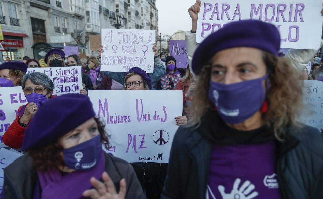 Imagen de la pasada manifestación del 8M en Santander.