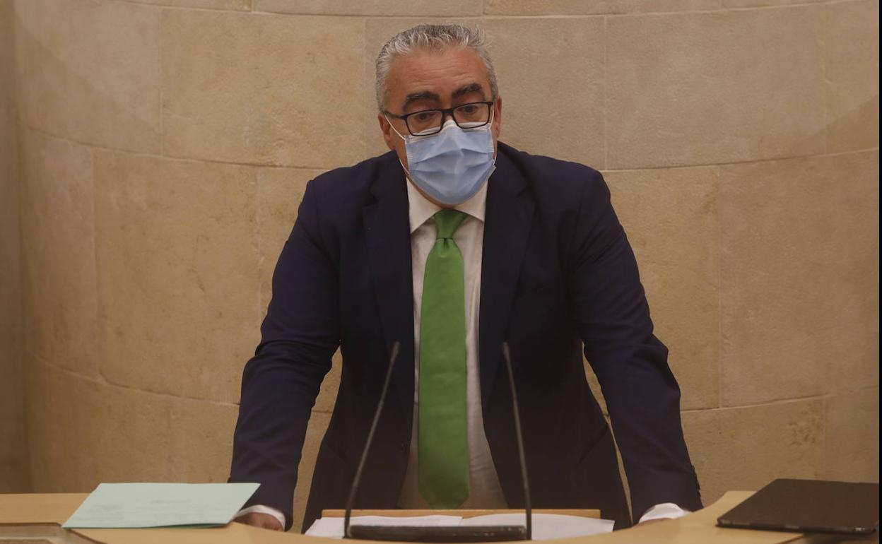 Pedro Hernando en una intervención en el Pleno 