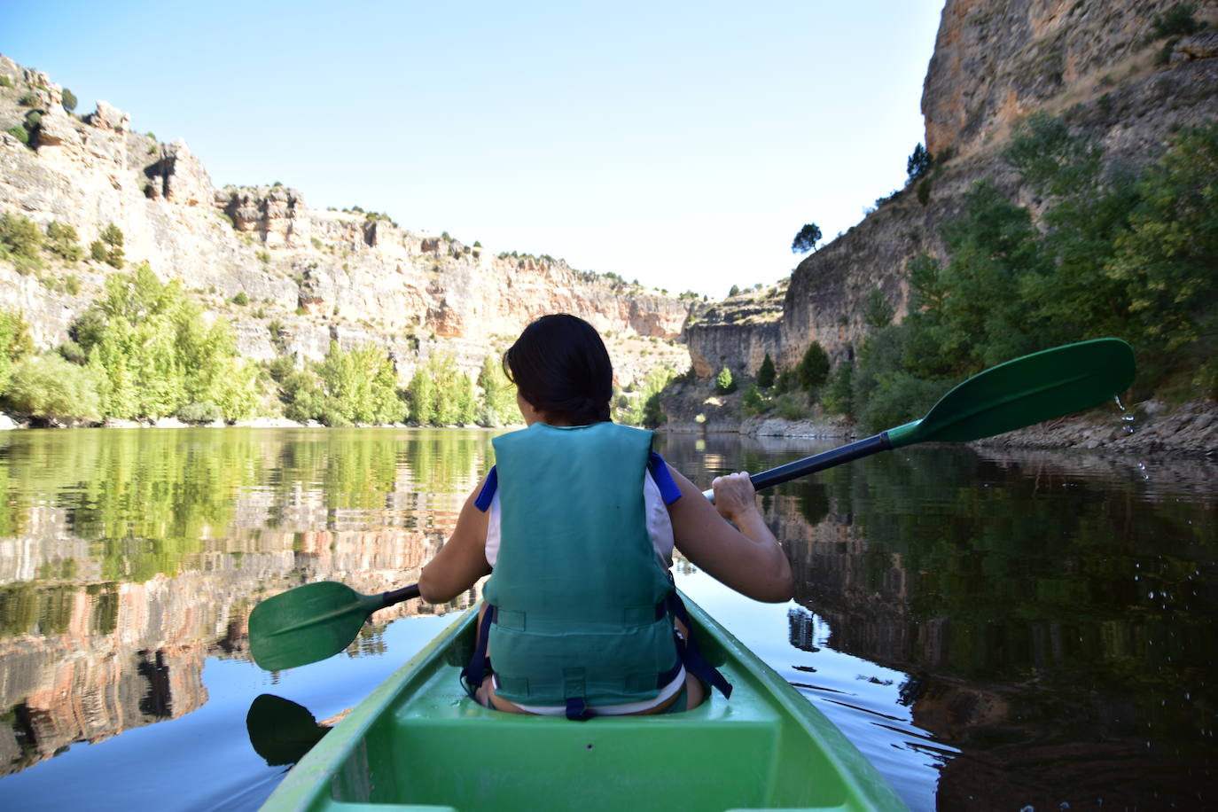 Piragüismo en las Hoces del río Duratón, Segovia 