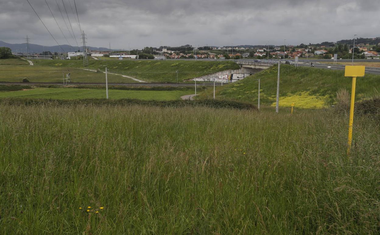Terrenos afectados por el proyecto de ampliación del Parque Científico y Tecnológico de Cantabria