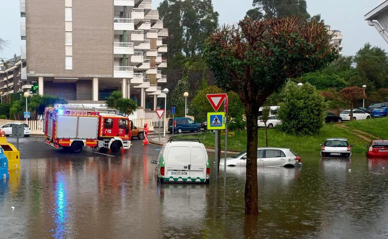 Imagen de las últimas inundaciones en Castro Urdiales 
